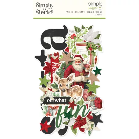 Simple Stories Simple Vintage Believe Kivágatok Simple Pages Pieces (1 csomag)