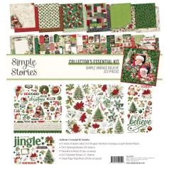   Simple Stories Simple Vintage Believe Scrapbook papírkészlet 12" (30 cm) Collector's Essential Kit (1 csomag)