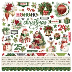   Simple Stories Simple Vintage Believe Matrica 12" (30 cm) Cardstock Stickers (1 ív)