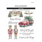 Spellbinders Kaparós matrica Joyful Wishes Rub-On (2 ív)