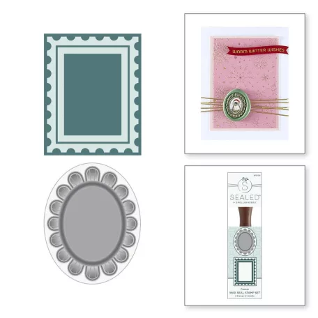Spellbinders Viaszpecsét - Holiday Magic - Wax Seal Stamp (1+2 db)