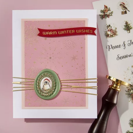Spellbinders Viaszpecsét - Holiday Magic - Wax Seal Stamp (1+2 db)