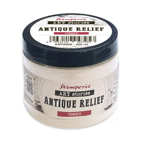 Stamperia Kreatív textúrpaszta Antique Relief Powder Art Stories Texture Paste (200 ml)