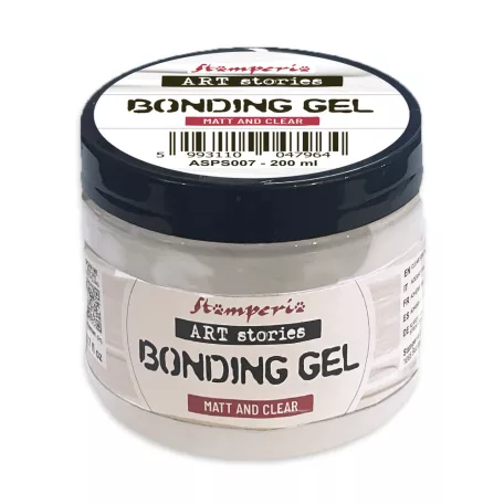 Stamperia Kreatív textúrpaszta Bonding Gel Matt and Clear Art Stories Texture Paste (200 ml)