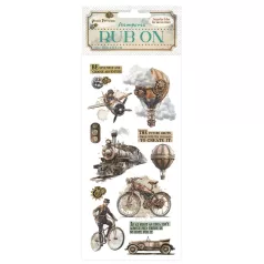   Stamperia Voyages Fantastiques Kaparós matrica  The Age of Adventure Rub-On (1 ív)