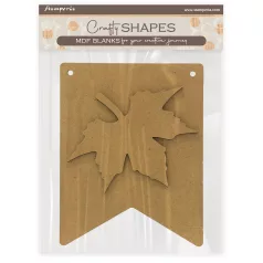   Stamperia Whispering Woods MDF alap  Leaf Crafty Shapes MDF BLANKS (1 db)