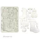 Stamperia Whispering Woods Szilikon öntőforma A5 Boots and Pumpikin House Silicon Mould (1 db)