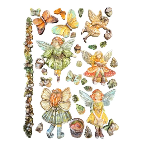 Stamperia Whispering Woods Szilikon öntőforma A5 Fairies Silicon Mould (1 db)