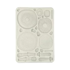   Stamperia Whispering Woods Szilikon öntőforma A5 Mushrooms 3D Silicon Mould (1 db)