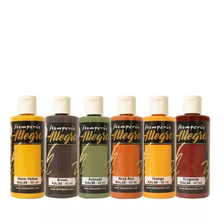 Stamperia Whispering Woods Akrilfesték készlet Allegro Paint (6 db)