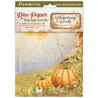   Stamperia Whispering Woods Rizspapír készlet A6 Hills Rice Paper Backgrounds (8 ív)