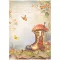 Stamperia Whispering Woods Rizspapír A4 4 Cards Rice Paper (1 ív)