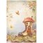 Stamperia Whispering Woods Rizspapír A4 4 Cards Rice Paper (1 ív)