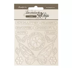   Stamperia Whispering Woods Chipboard 14x14 cm Air balloons Decorative Chips (1 ív)