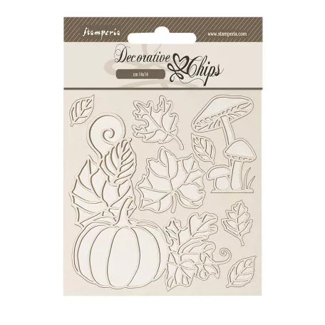 Stamperia Whispering Woods Chipboard 14x14 cm Marzipan House Decorative Chips (1 ív)