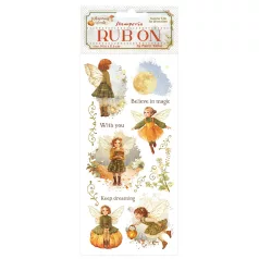   Stamperia Whispering Woods Kaparós matrica Fairy Rub-On (1 ív)