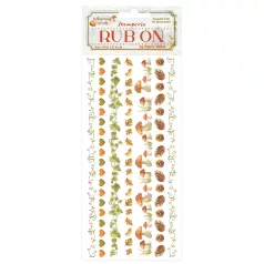   Stamperia Whispering Woods Kaparós matrica Stripes Rub-On (1 ív)