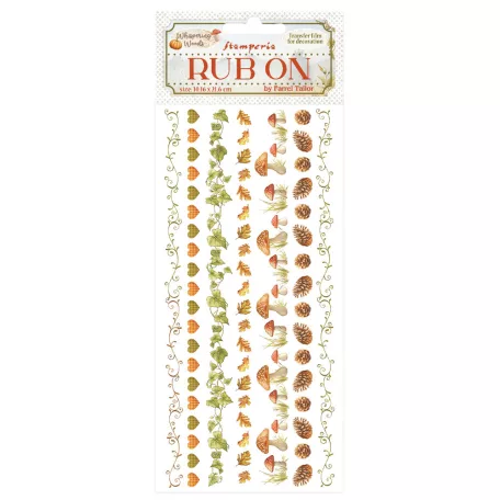 Stamperia Whispering Woods Kaparós matrica Stripes Rub-On (1 ív)