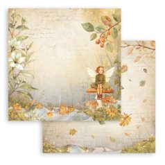   Stamperia Whispering Woods Scrapbook papír 12" (30 cm) Sheet Fairy Paper Sheets (1 ív)