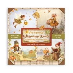   Stamperia Whispering Woods Papírkészlet 12" (30 cm) Single Face Maxi Paper Pack (22 ív)