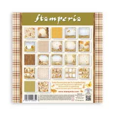   Stamperia Whispering Woods Papírkészlet 8" (20 cm) Single Face Maxi Paper Pack (22 ív)