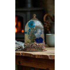   Szárított virág műgyantához 10x7cm Blue - Stafil Dry pressed flowers (1 csomag)