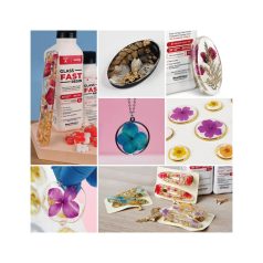   Átlátszó gyorsan kötő üveghatású epoxigyanta 260g - Reschimica Glass Fast Resin (1 csomag)