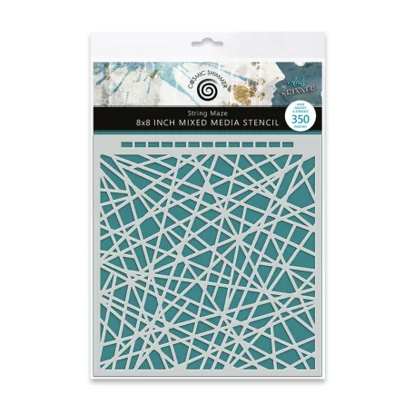 Andy Skinner stencil String Maze 8" (20 cm)  Mixed Media Stencil (1 db)