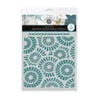 Andy Skinner stencil Spiral Burst 8" (20 cm)  Mixed Media Stencil (1 db)