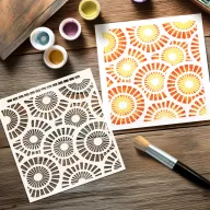   Andy Skinner stencil Spiral Burst 8" (20 cm)  Mixed Media Stencil (1 db)