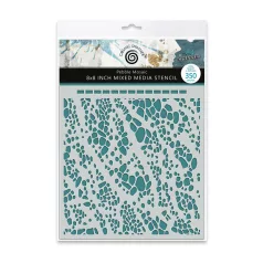   Andy Skinner stencil Pebble Mosaic 8" (20 cm)  Mixed Media Stencil (1 db)