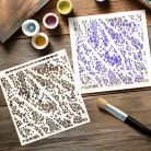 Andy Skinner stencil Pebble Mosaic 8" (20 cm)  Mixed Media Stencil (1 db)