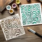 Andy Skinner stencil Trance 8" (20 cm)  Mixed Media Stencil (1 db)