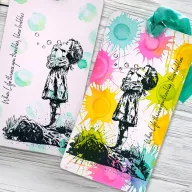   Andy Skinner gumibélyegző Blowing Bubbles  Pre Cut Rubber Stamp Set (1 db)