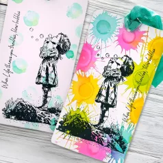   Andy Skinner gumibélyegző Blowing Bubbles  Pre Cut Rubber Stamp Set (1 db)