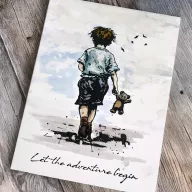   Andy Skinner gumibélyegző Let The Adventure Begin  Pre Cut Rubber Stamp Set (1 db)