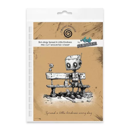 Andy Skinner gumibélyegző Bot-ology Spread A Little Kindness  Pre Cut Rubber Stamp Set (1 db)