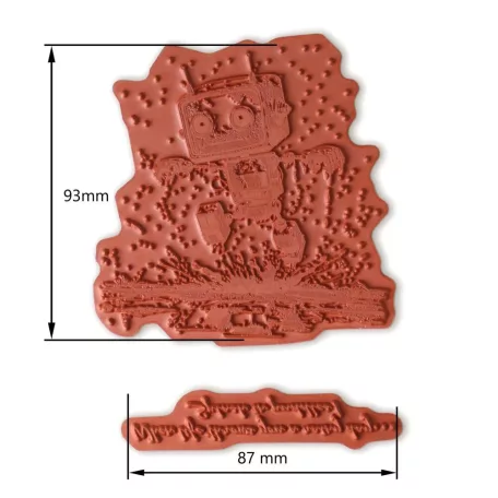 Andy Skinner gumibélyegző Bot-ology Rainy Day  Pre Cut Rubber Stamp Set (1 db)