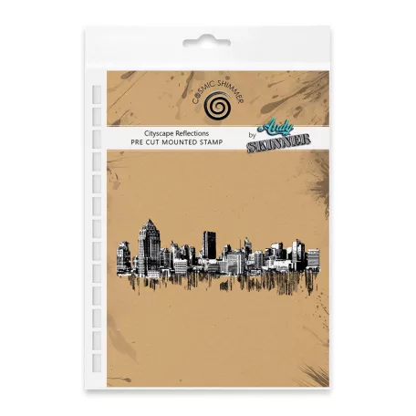 Andy Skinner gumibélyegző Cityscape Reflections  Pre Cut Rubber Stamp Set (1 db)