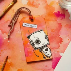   Andy Skinner gumibélyegző Bot-ology Better Together  Pre Cut Rubber Stamp Set (1 db)