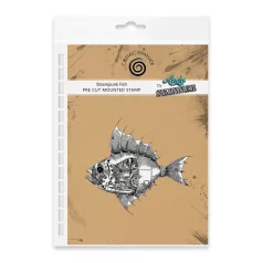   Andy Skinner gumibélyegző Steampunk Fish  Pre Cut Rubber Stamp Set (1 db)