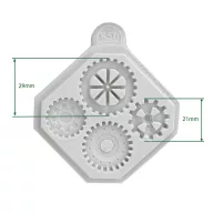   Mini Cogs & Gears Szilikon öntőforma Katy Sue Designs Silicon Mould (1 db)
