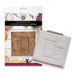   Riveted Metal Plate Szilikon öntőforma Katy Sue Designs Silicon Mould (1 db)