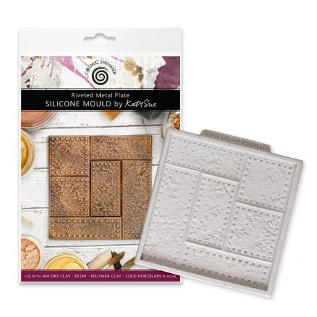 Riveted Metal Plate Szilikon öntőforma Katy Sue Designs Silicon Mould (1 db)