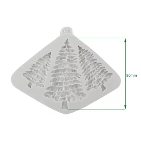 Fir Trees Silhouettes Szilikon öntőforma Katy Sue Designs Silicon Mould (1 db)