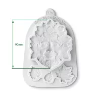   Forest Leaf Green Man Szilikon öntőforma Katy Sue Designs Silicon Mould (1 db)