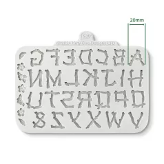   Twig Alphabet Szilikon öntőforma Katy Sue Designs Silicon Mould (1 db)