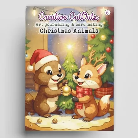 Kivágóív tömb A4 - Christmas Animals - Creative CutOuts (10 lap)