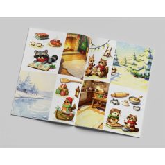   Kivágóív tömb A4 - Christmas Animals - Creative CutOuts (10 lap)