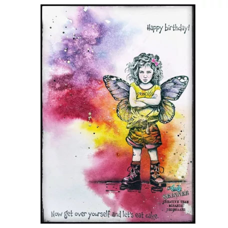 Andy Skinner gumibélyegző Princess Attitude  Pre Cut Rubber Stamp Set (1 db)